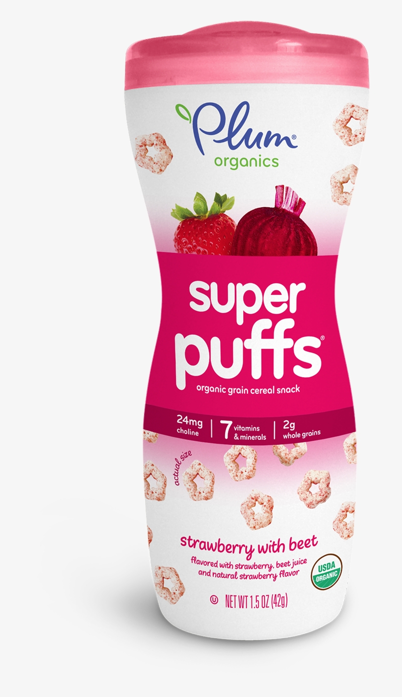 Plum Organics Super Puffs, transparent png download