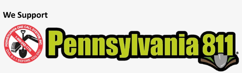 We Support Pennsylvania 811 Web Button - Pennsylvania One Call Logo, transparent png download
