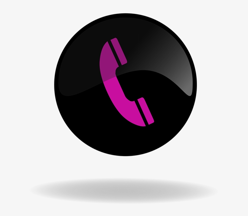 Call, Call Button Black And Pink, Button, Web, Internet - Call Center Pink Transparent, transparent png download