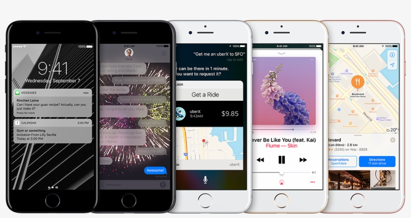Software Visuals On Multiple Iphones - Iphone 7, transparent png download