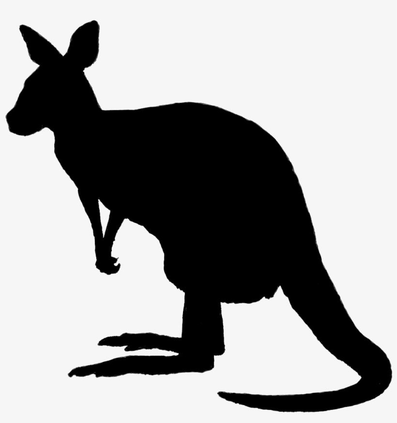 Kangaroo Silhouette Png Image - Kangaroo Silhouette, transparent png download