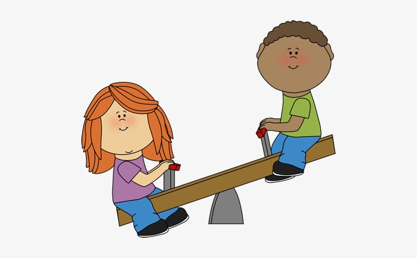 Free Download Wondrous Design Little Children Clip - Teeter Totter Clipart, transparent png download