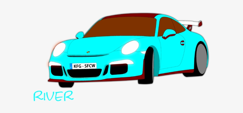 River The Porsche Non Render - Supercar, transparent png download
