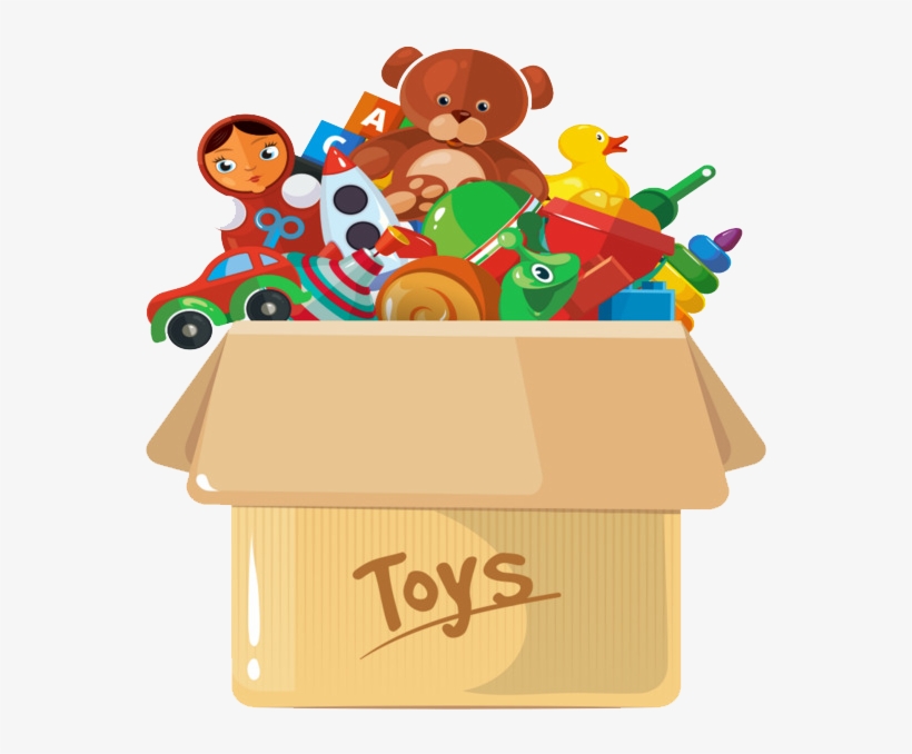 Donate Png Photo - Box With Toys Png, transparent png download