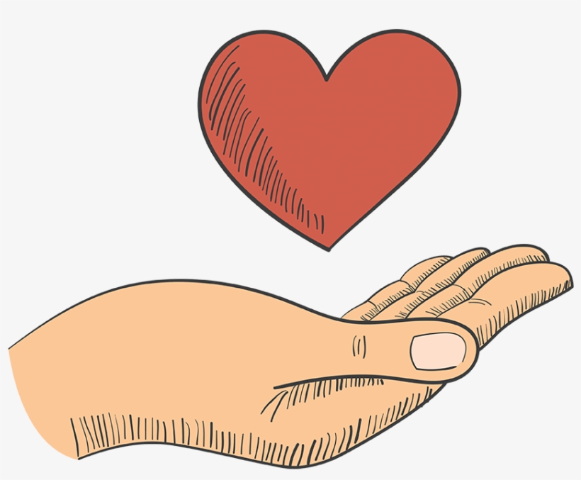 Donate - Blood Drop In Hand, transparent png download