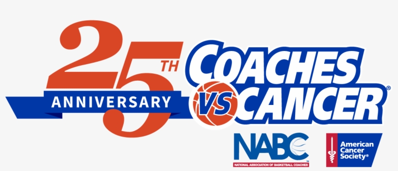 Coaches Vs Cancer 25th Anniversary Logo Horizontal - Coaches Vs Cancer 2018, transparent png download