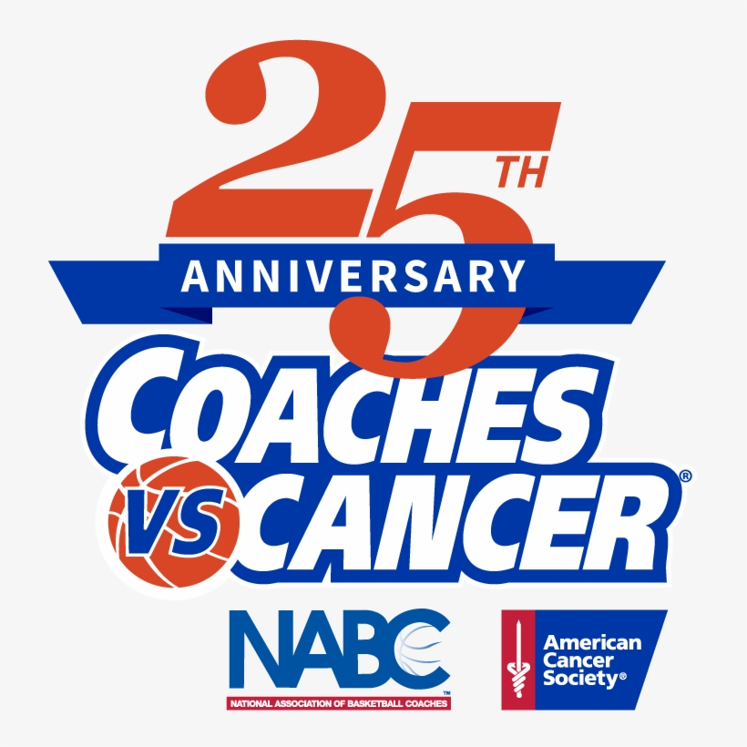 Coaches Vs Cancer 25th Anniversary Logo Stacked Color - Coaches Vs Cancer 2018, transparent png download