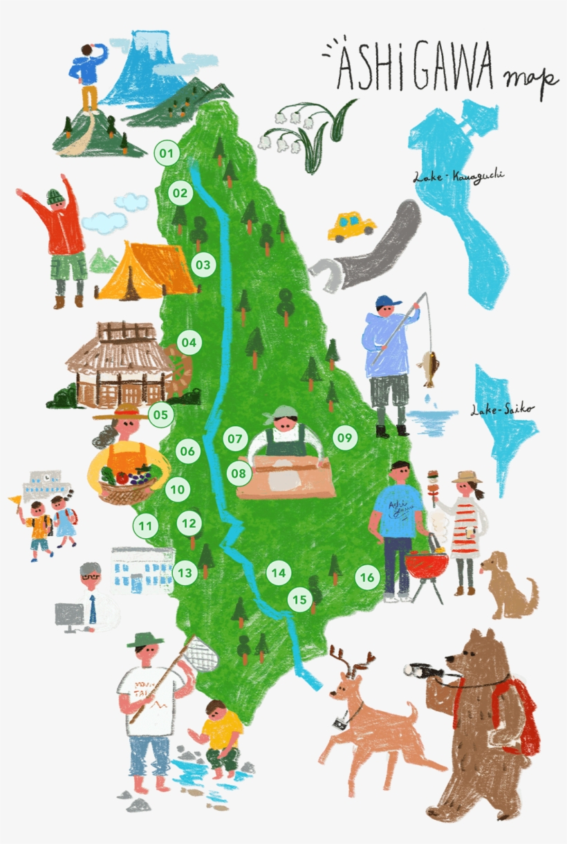 Ashigawa Map - Map, transparent png download