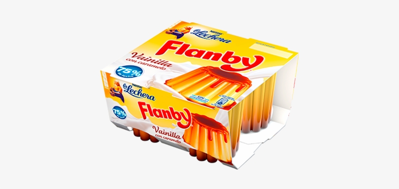 Flan Sabor A Vainilla - Nestle Flanby Flan De Vainilla Pack 4 Unidades 100, transparent png download