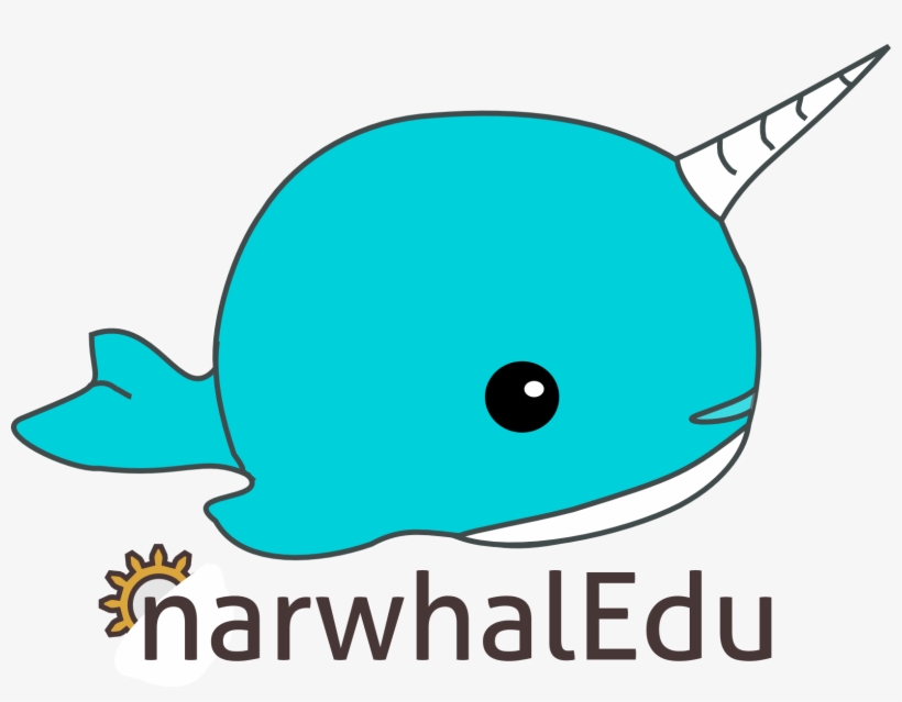 Drawn Narwhal Transparent - Mit Mascot, transparent png download