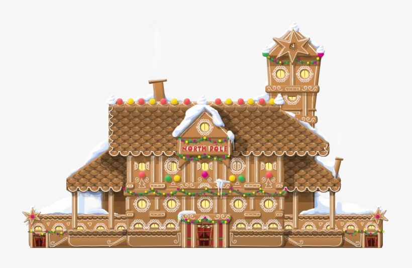 Gingerbread Station - Gingerbread Train Station, transparent png download