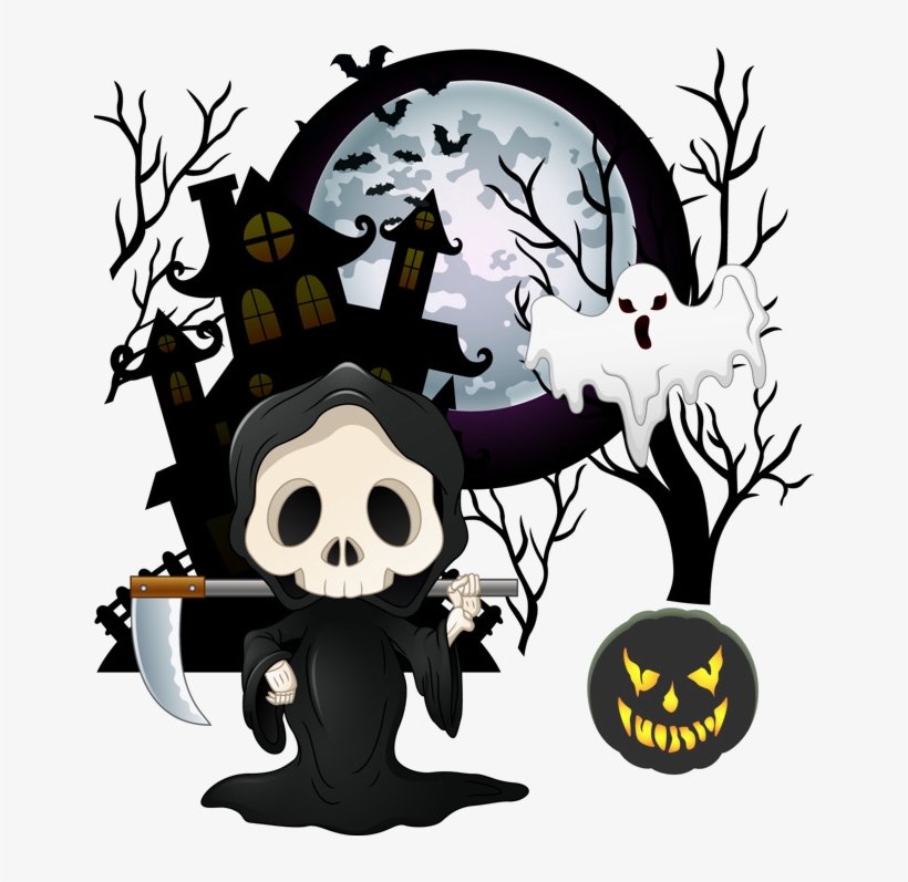 Halloween Sickle Png Image Background - Halloween Cartoon, transparent png download