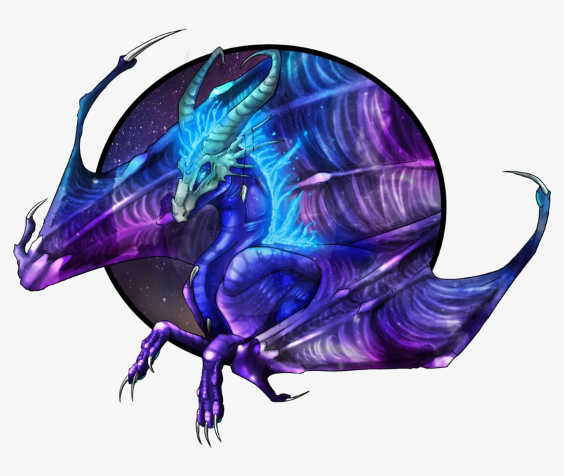 Art Trade Lucidious By Dark Spine Dragon-d6hjgx6 - Purple Blue Dragon Art, transparent png download
