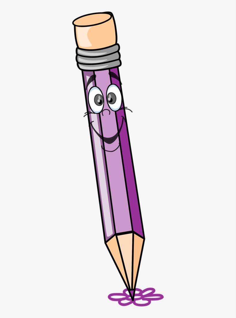 Escola & Formatura - Purple Pencil Clipart, transparent png download