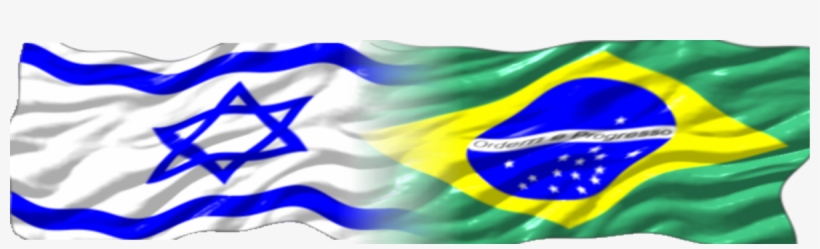 Bandeiras Israel-brasil - Bandeira De Israel Png, transparent png download