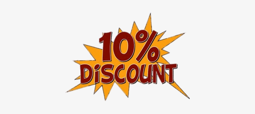 Coupon Clipart Transparent - 10% Discount, transparent png download