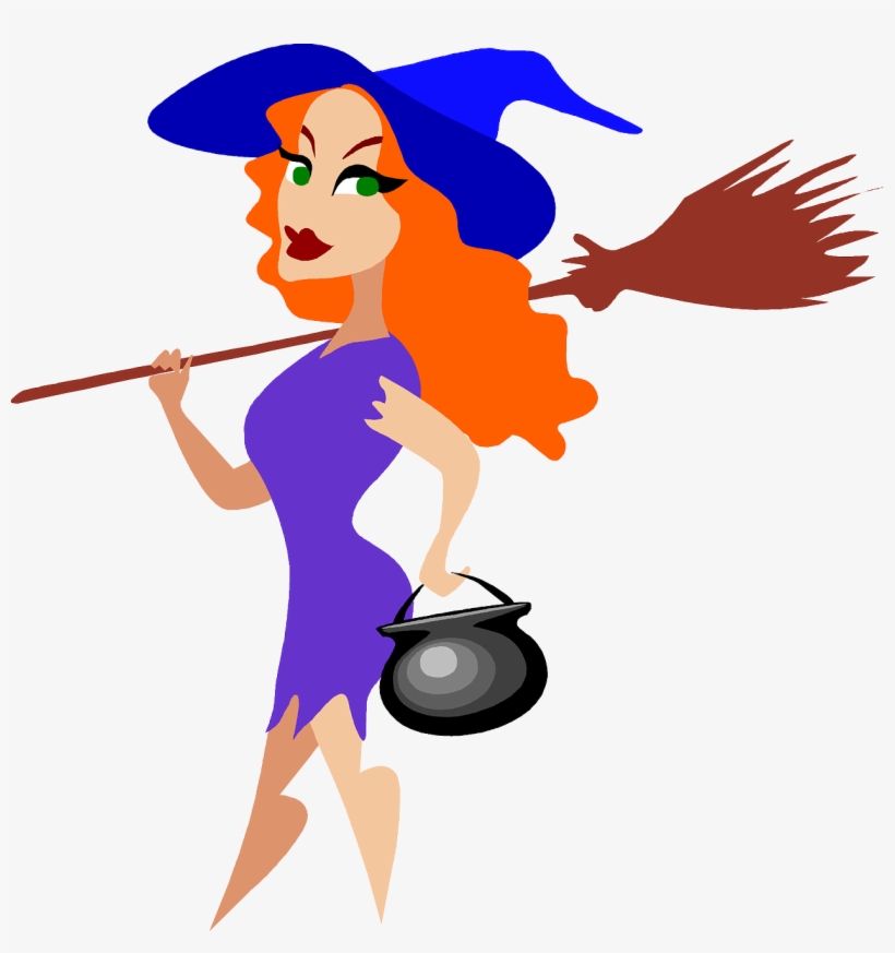 Halloween Witch Png Image - Sexy Witch Clip Art, transparent png download