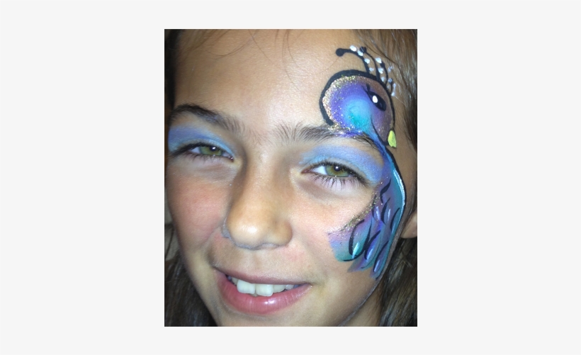 Face-painting - Peacock - Painting, transparent png download
