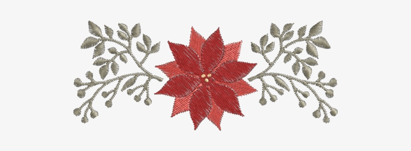 Flor De Natal - Embroidery, transparent png download