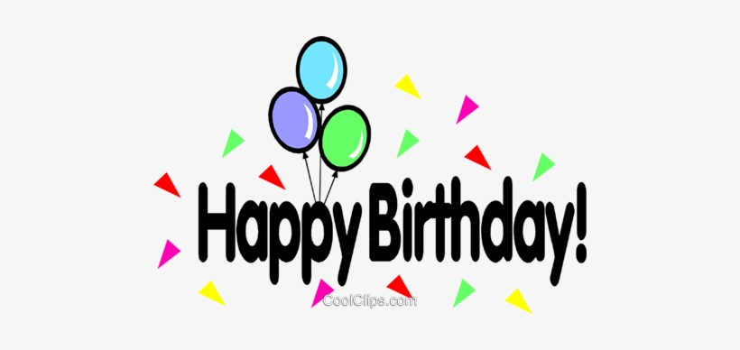¡feliz Cumpleaños Libres De Derechos Ilustraciones - Happy Birthday Clip Art, transparent png download
