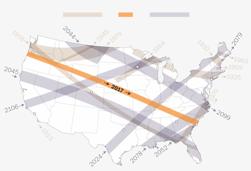 Total Solar Eclipse - 1918 Solar Eclipse Path, transparent png download