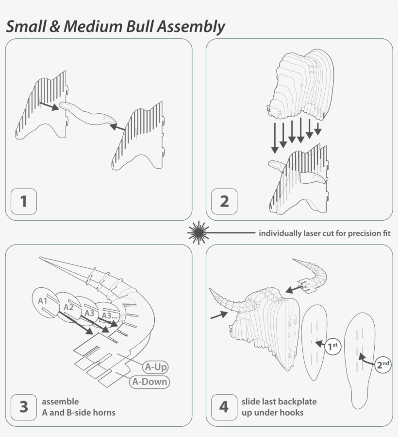 Toro The Bamboo Bull Head Instructions - Diagram, transparent png download