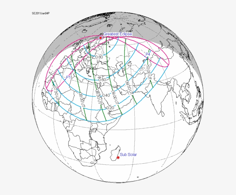 Solar Eclipse Of 2011 January 4 - January 14 2029 Eclipse, transparent png download