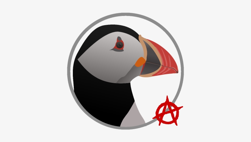 Puffinux @puffinus Puffinus@sunbeam - Anarchist 1 (red) Shower Curtain, transparent png download