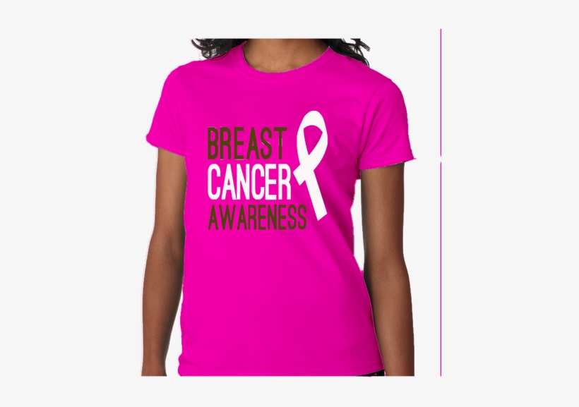 Women's Pink Breast Cancer Awarness Brand T - Active Shirt, transparent png download