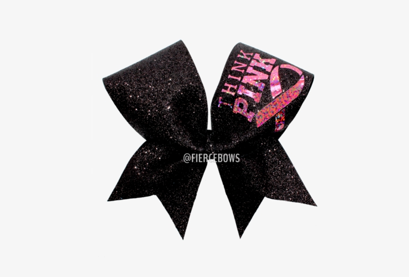 Think Pink Breast Cancer Awareness Bow - Bow Keychain, transparent png download