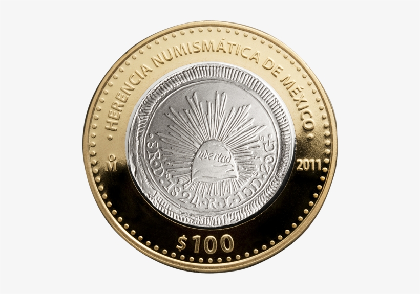 Moneda Resplandor Republicano - 100 Peso Coin Mexico, transparent png download