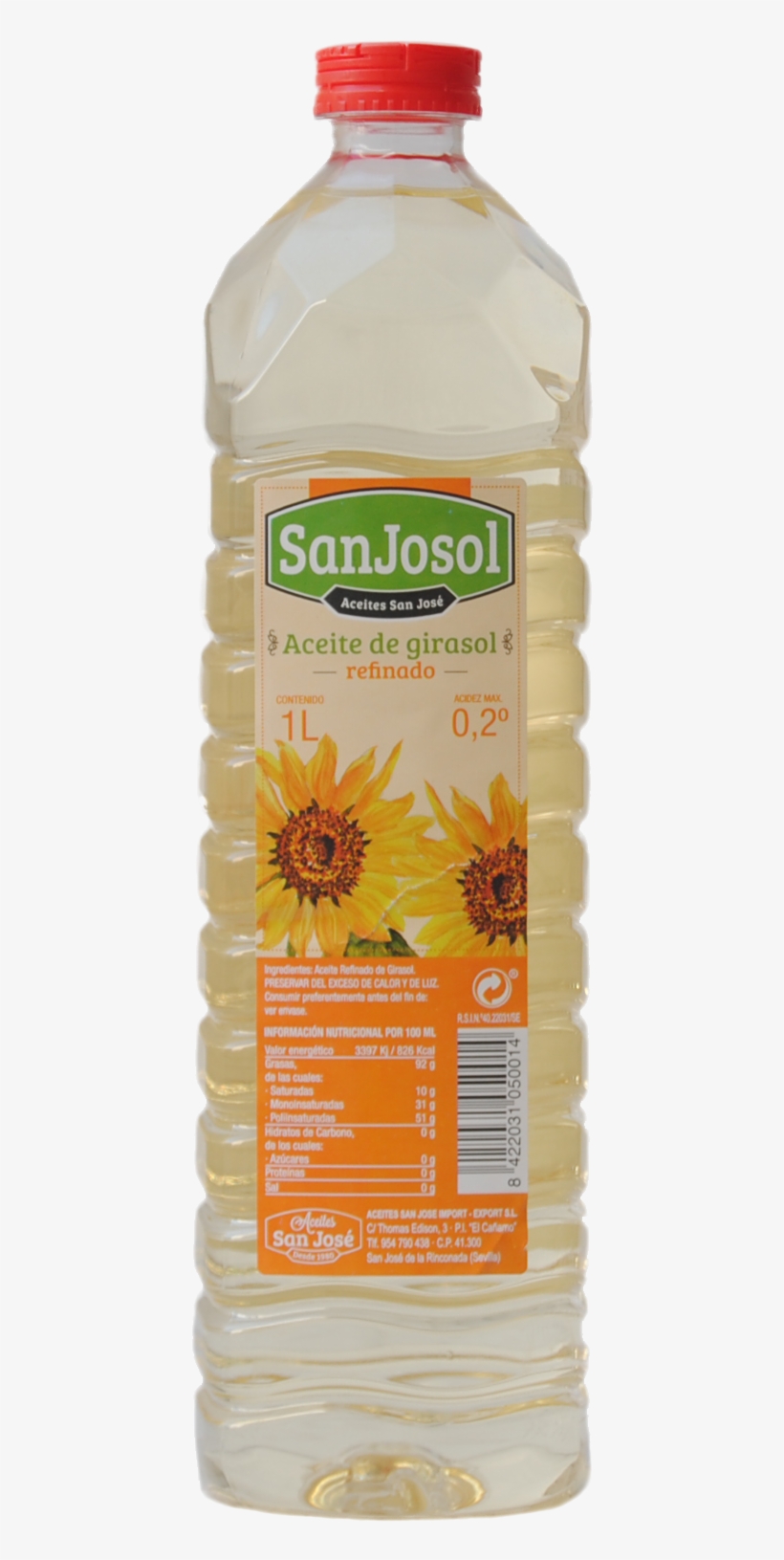 Aceite De Girasol - Plastic Bottle, transparent png download