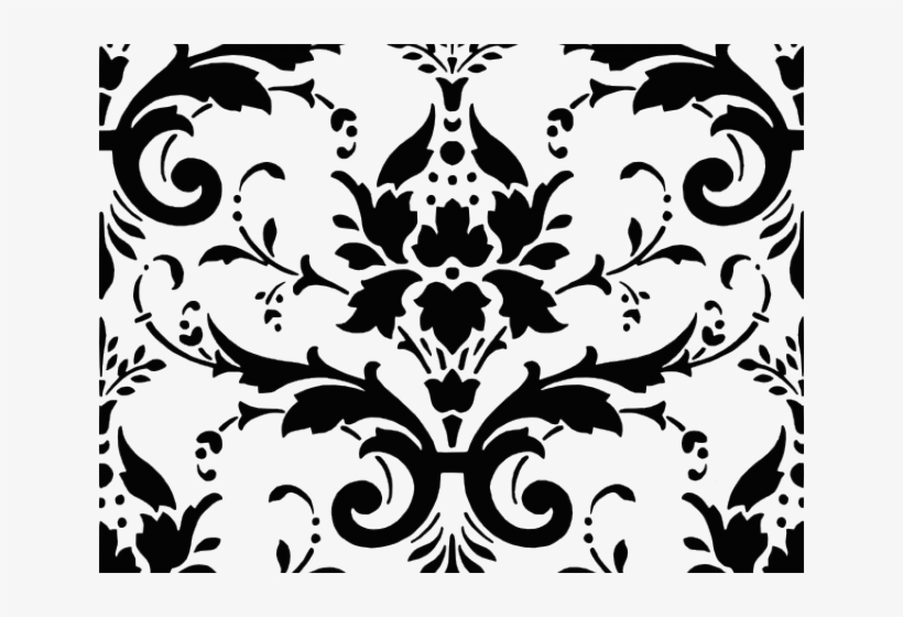 Clip Royalty Free Library Damask Free On Dumielauxepices - White And Purple Damask, transparent png download