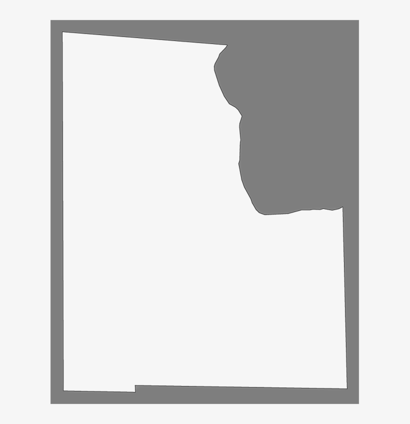 A Plain Frame Map Of Baker - Paper, transparent png download