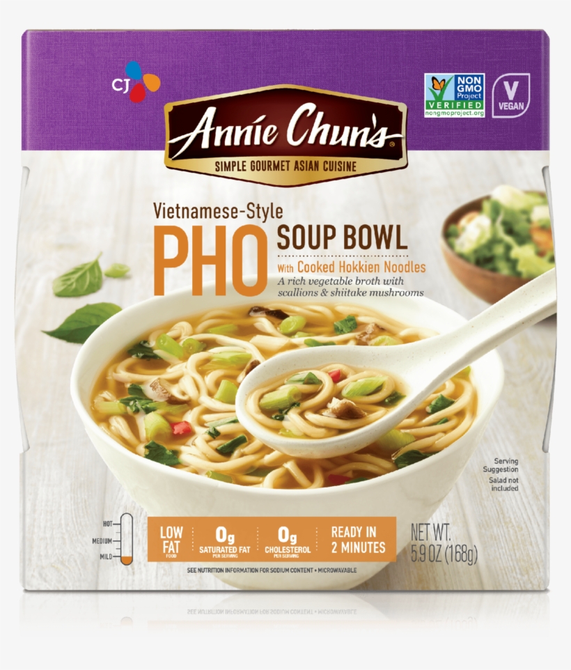 Vietnamese-style Pho Soup Bowl - Annie Chun's Pho, transparent png download