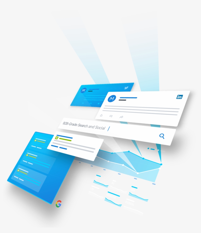 Search And Social Marketing For B2b - Graphic Design, transparent png download