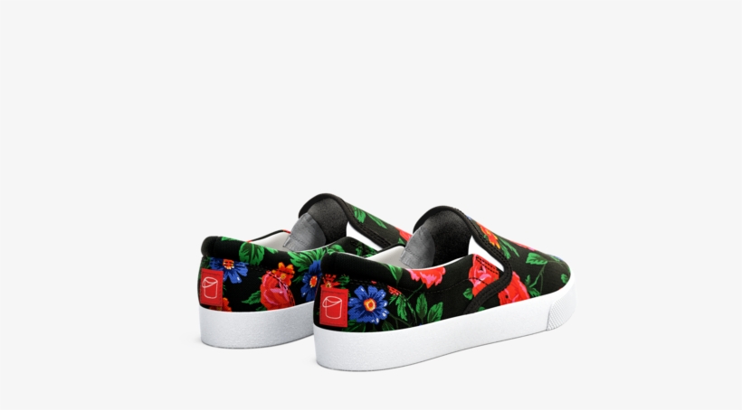 Dark Roses - Slip-on Shoe, transparent png download