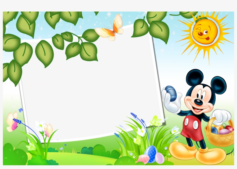 Moldura Para Fotos Infantil Mickey Disney Wallpaper, - Imagenes Con
