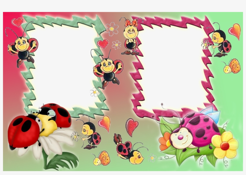 Pz C Moldura Para Fotos - Zwei Herz-cm, Af-kopie Karte, transparent png download