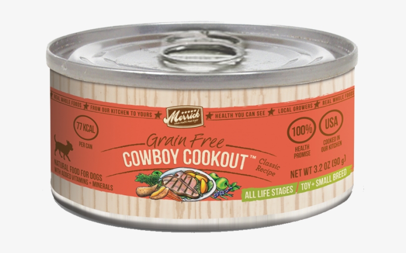 Merrick Small Breed Cowboy Cookout Dog Food - Grain Free Cowboy Cookout ™ Classic Recipe, transparent png download