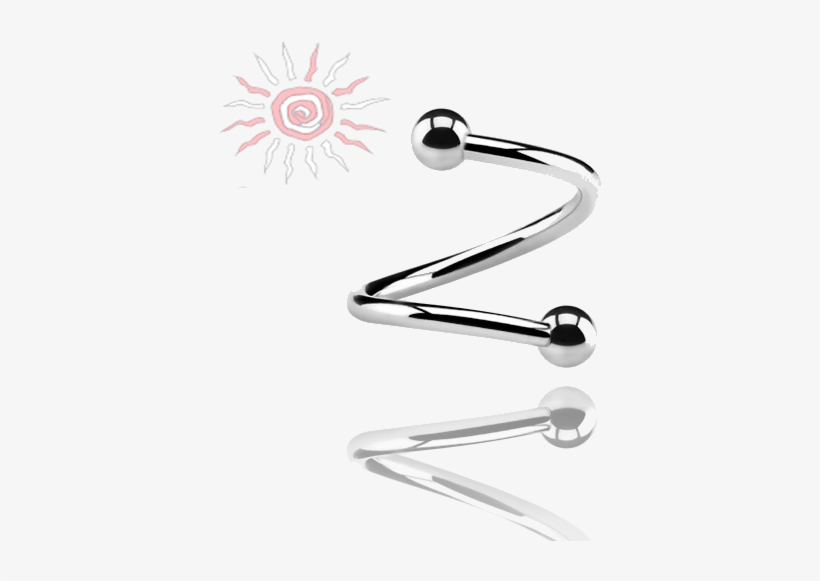 Espiral De Acero Inoxidable316l Con Bolas, Piercing - Piercing Para Labios Png, transparent png download