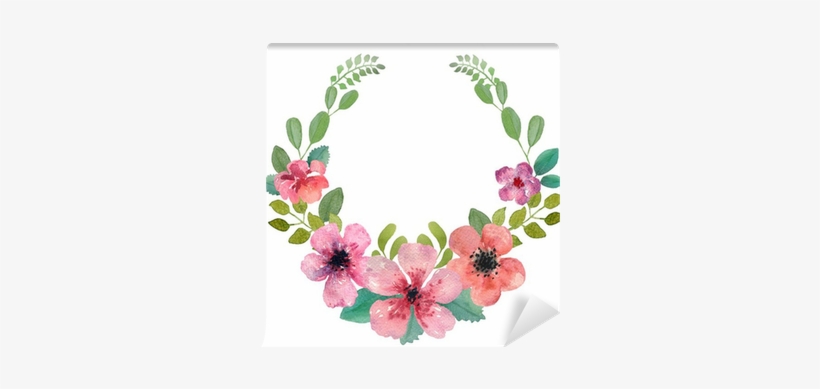 Mural De Parede Watercolor Coroa De Flores - Fourth Hundred And Nine Poems 1981 - 2002:, transparent png download