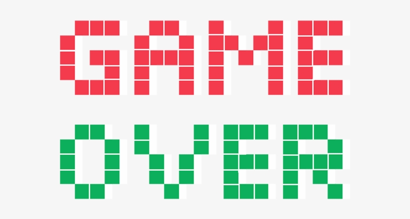 Report Abuse - Gameover Pixel, transparent png download