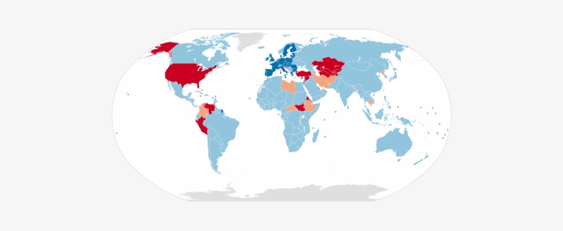List Of Parties To The United Nations Convention On - Venezuela And Usa Map, transparent png download
