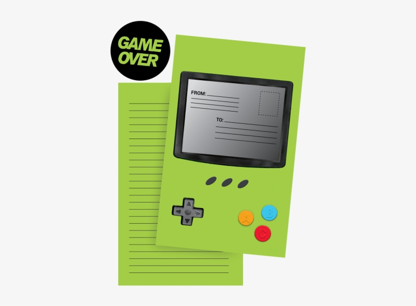 Game Over Foldover Cards - Playing Card, transparent png download