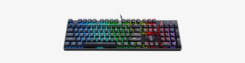 K556 Rgb Mechanical Gaming Keyboard 104 Keys - Redragon K556 Devarajas Rgb, transparent png download