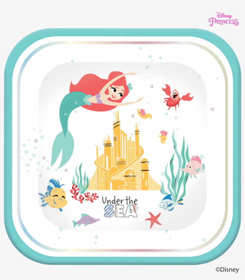 Disney Princess Ariel Under The Sea Party Large Square - Ariel, transparent png download