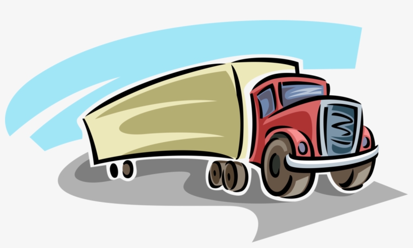 Vector Illustration Of Commercial Shipping And Delivery - Vector Graphics, transparent png download