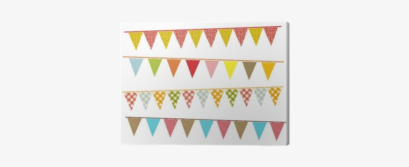 Cuadro En Lienzo Partido Banderín Banderines • Pixers® - Art Print: Didou's Party Pennant Bunting, 61x46in., transparent png download