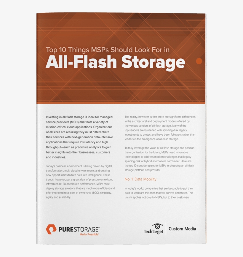 To Truly Leverage The Value Of All-flash Storage And - Orange, transparent png download